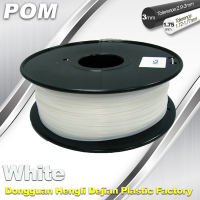 3D Printer POM Filament Hitam Dan Putih 1.75 3.0mm Kekuatan Tinggi POM Filament