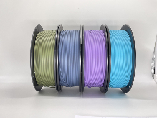 Matte PLA 3D Printer Filament 7 Colors Vacuum Packing Dengan Desiccant