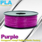 1.75mm 3.0mm Ungu PLA 3D Printing Filament 1kg / roll