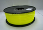 Filamen ABS Kuning Kuning, Filament 3D Printing Bahan Plastik 1.75 / 3mm