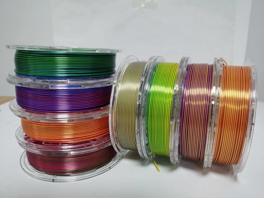 filamen printer 3d warna ganda, filamen sutra, filamen pla, filamen printer 3d