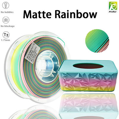 PINRUI 3D Printer Filament PLA Matte Rainbow 1.75mm 1kg Berbagai warna Cocok dengan Sebagian besar Printer FDM