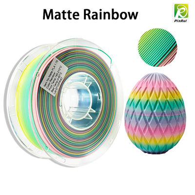 PINRUI 3D Printer Filament PLA Matte Rainbow 1.75mm 1kg Berbagai warna Cocok dengan Sebagian besar Printer FDM