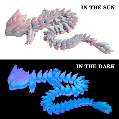 PINRUI Glow Rainbow PLA 1kg 1.75mm Mengubah Warna Dalam Kegelapan Untuk Printer 3D