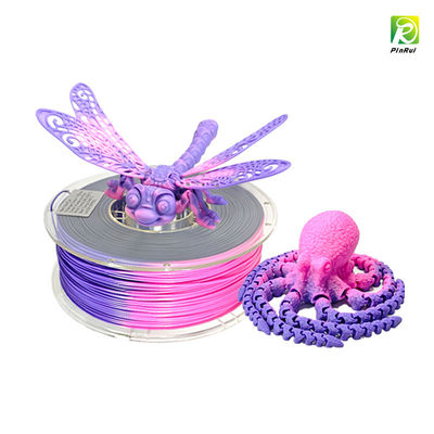 PINRUI 3D Printer Filament, Temperature Color Change PLA Filament 1.75mm, 3D Printing Filament yang terbungkus rapi,