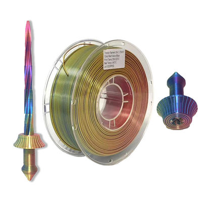 Filamen warna perjalanan, filamen warna ganda, filamen sutra, filamen pla, filamen 3d