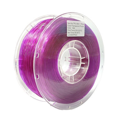 Elastisitas Tinggi TPU 1,75mm / 3,0mm, Filament Fleksibel Untuk 3D Printing Filament Materials