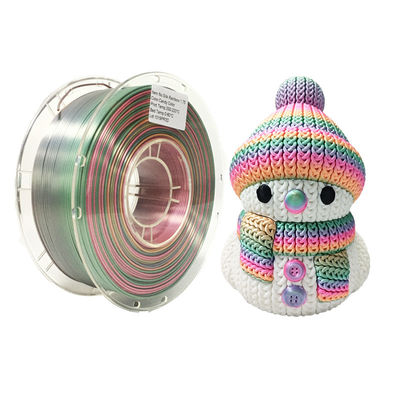 PINRUI Pelangi PLA Sutra PLA 1,75mm 1kg Multi-warna PLA Color Gradient Filament untuk Pencetakan 3D