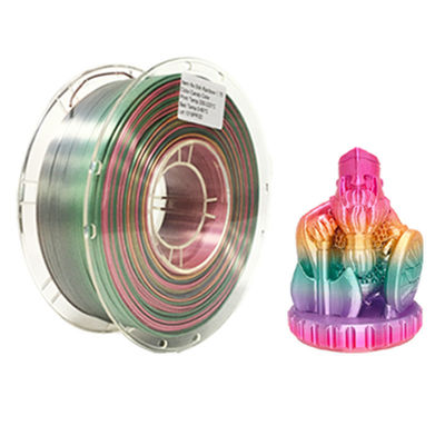 PINRUI Pelangi PLA Sutra PLA 1,75mm 1kg Multi-warna PLA Color Gradient Filament untuk Pencetakan 3D