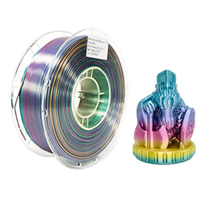 PINRUI Pelangi PLA Sutra PLA 1,75mm 1kg Multi-warna PLA Color Gradient Filament untuk Pencetakan 3D