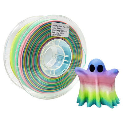 PINRUI 3D Printer Filament Rainbow Dreamy Color 1,75mm 1kg Berbagai warna cocok untuk kebanyakan printer FDM