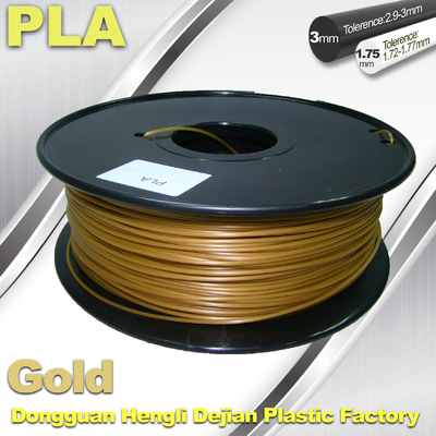 Cubify And Up 3D Printer Filament PLA 1.75mm 3.0mm Gold Filament