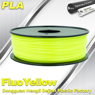 PLA Fluo-Yellow 3D Printer Fluorescent Filament  Materials 1.75 / 3.0mm