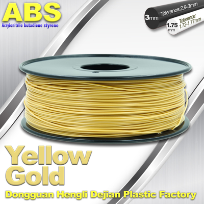 Lembut Colorful 1.75mm / 3.0mm 3D ABS Bahan Filament Untuk Printer 3D