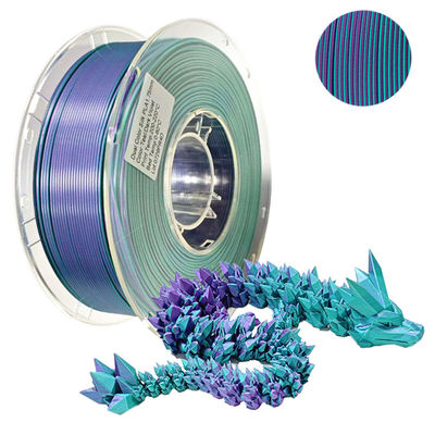 PINRUI Filamen PLA Sutra Warna Dua 1,75mm Bi-Color 3D Printer Sutra PLA Filamen 1 kg (2,2 lbs)
