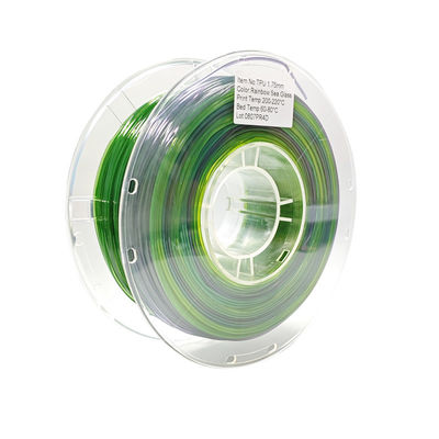 PINRUI Flexible 3D Printer Green Filament 8 Warna 1.75mm 3mm 1.0kgs HP Tipe Sangat Fleksibel ShoreA95